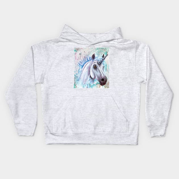 Mystic Unicorn - Mystic sparkle Kids Hoodie by Cimbart